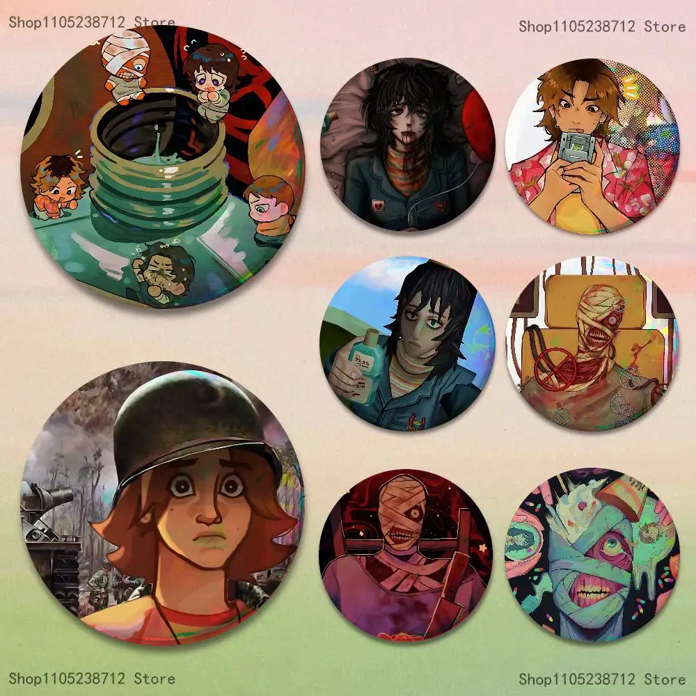 

Horror Game M-Mouthwashings-S Pins Backpack Clothes Jewelry Accessories Cartoon Round Brooch Button Badge Fans Collection Gifts