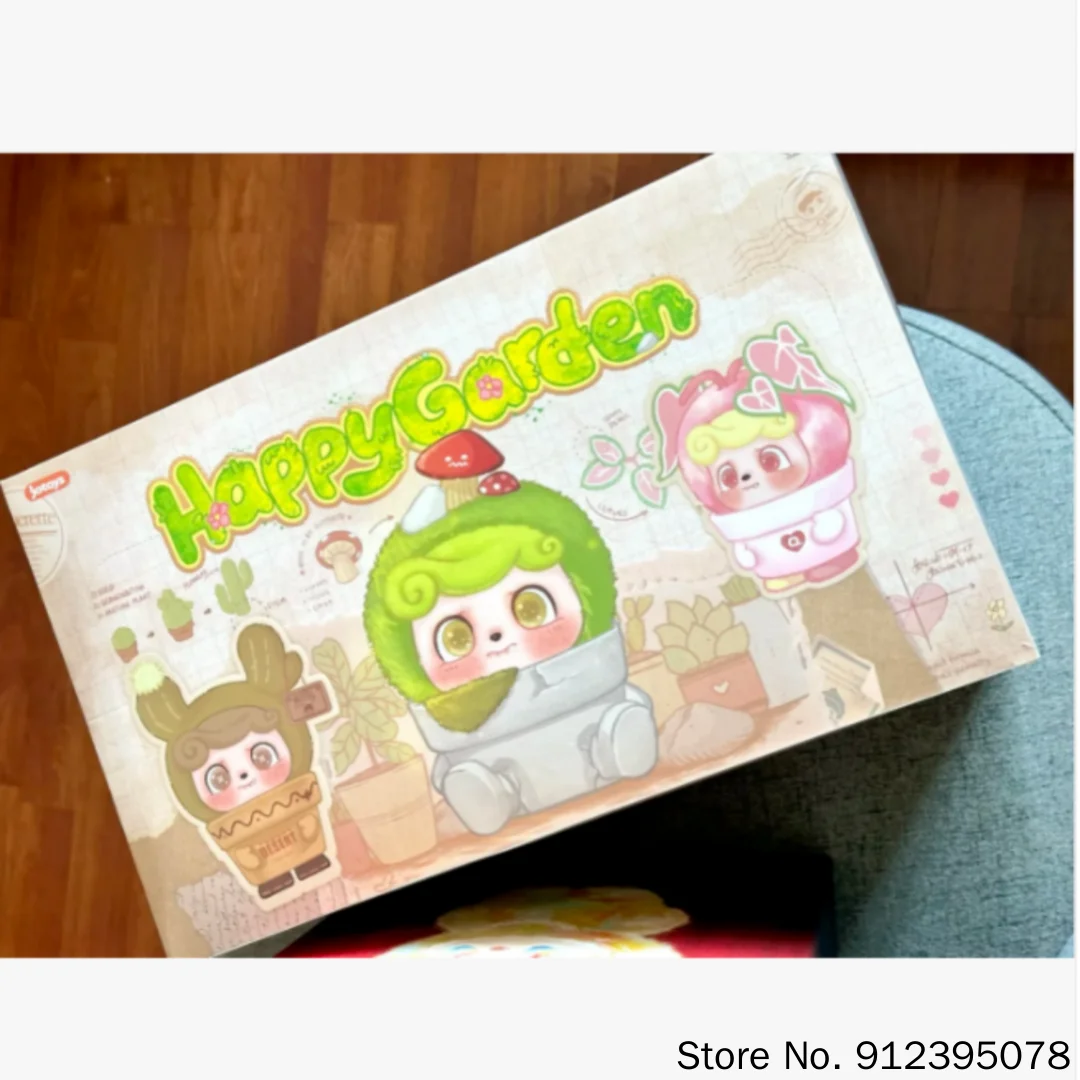Genuine Q Happy Garden Series Vinyl Plush Blind Box Figurine Pendant Cute Ornament Home Decor Collectible Mystery Box Gift