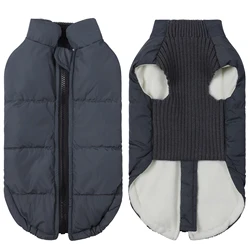 Dog Cold-weather Coat Winter Pet Dog Coat Pet Dog Jacket With Zipper For Small Large Dogs Cats Windproof