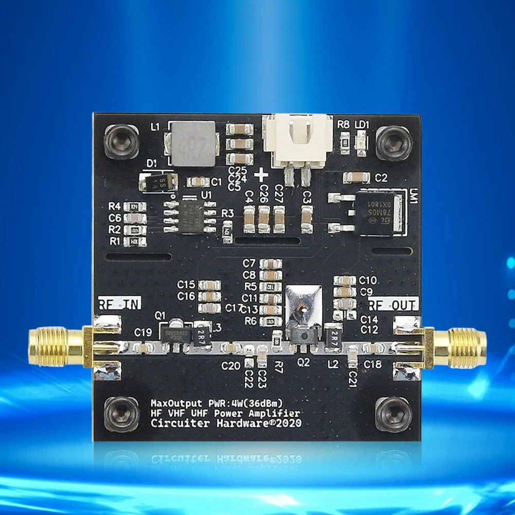 Module amplificateur de puissance RF 0.5-800MHz, Gain 40dB pour transmetteur de radio amateur, haute qualité et Durable avec une gestion efficace de la chaleur