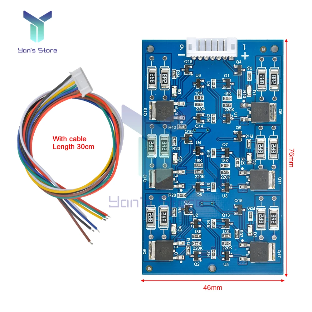 1Pcs 2.7V/16V LTO 6S Farad Capacitors Balance Protection Board Equalization Circuit Lithium Titanate Battery