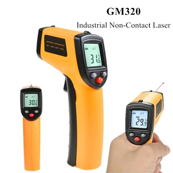 GM320 Thermomètre infrarouge Pyromètre numérique Laser sans ...