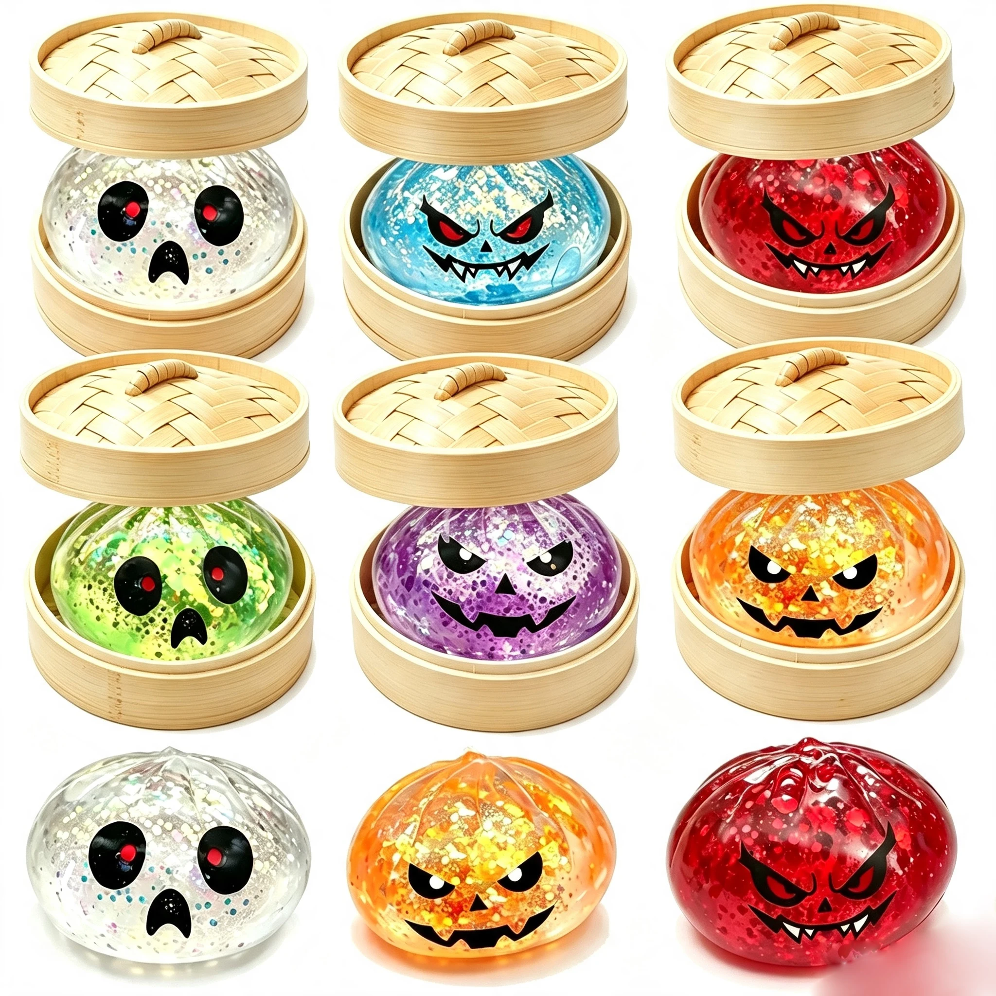 2026 New hot 5.5cm Halloween themed creative decompression, kneading, squeezing, and venting toy