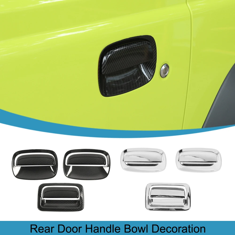 

Car Rear Tail Door Handle Bowl Decoration Cover Trim for Suzuki Jimny JB64 JB74 2019 2020 2021 2022 2023 Exterior Accessories