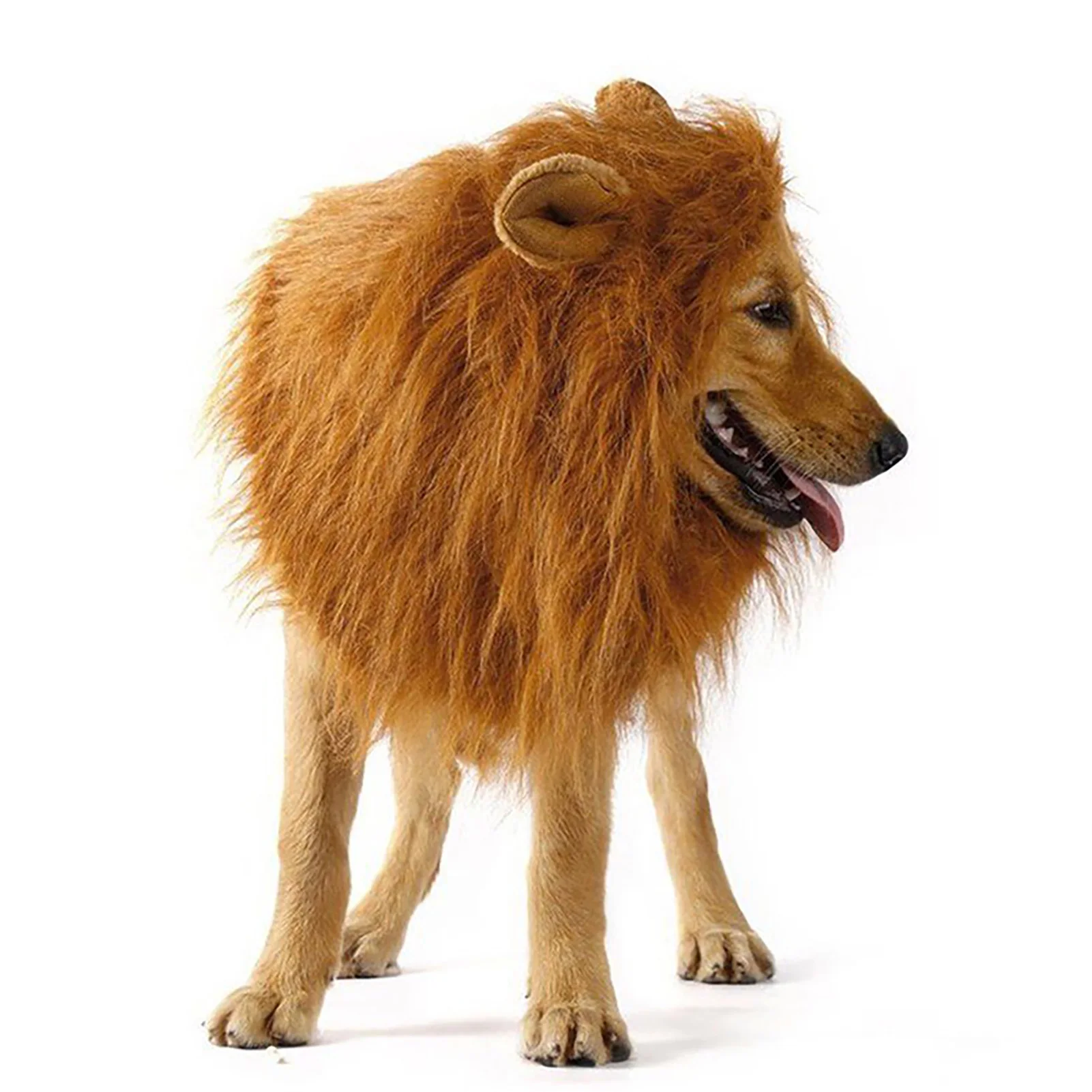 Pet Lion  Wig Costume Cat Lion Headgear Small Dog Hat Pet Funny Headdress for Halloween Christmas