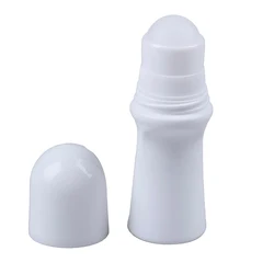 30ml 50ml Plastic White Roll On Bottle Empty Essential Oil Sub-bottling Deodorant Containers With Roller Ball Travel Cosmetic