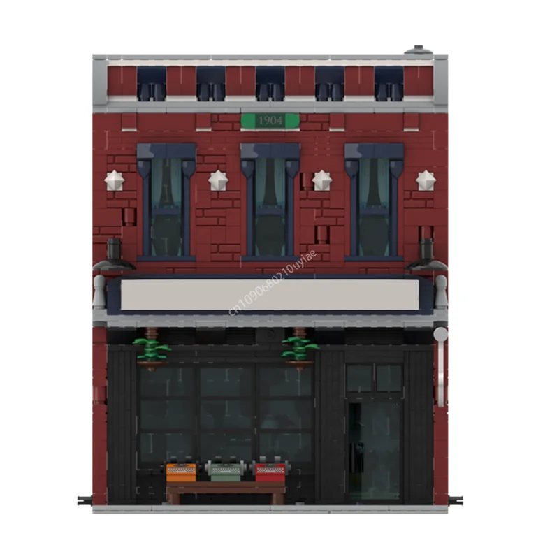 2637pcs Moc Typwiter Bedrijf Gebouw Modulaire Architectuur Street View Bouwstenen Montage Bricks Speelgoed Kinderen DIY Geschenken