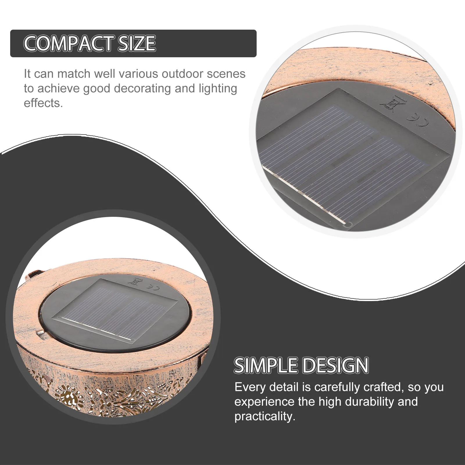 

Lamp Light Outdoor Decorative LED Powered Lamp Weather Resistant Durable Easy Install Multipurpose Lighting For Courtyard Yard