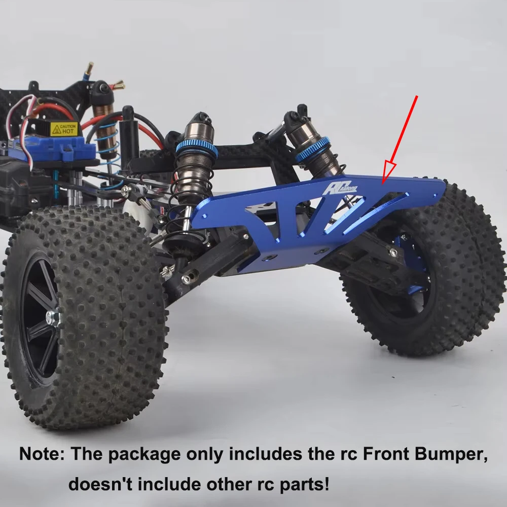 1 Stück Aluminium-Frontstoßstange passend für Traxxas 1/10 2wd Rustler Bandit VXL Stampede Upgrades