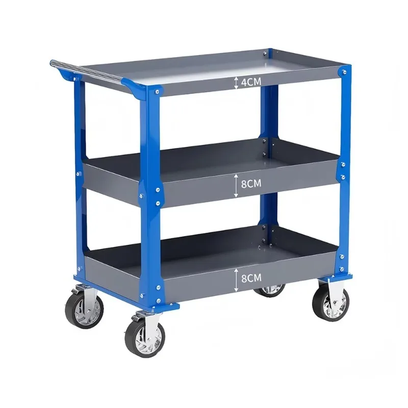 

2026 Trolley Roller For Mechanic Heavy Duty Garage Storehouse Rolling Cabinet Trolley With Handle And Wheel Metal Stor