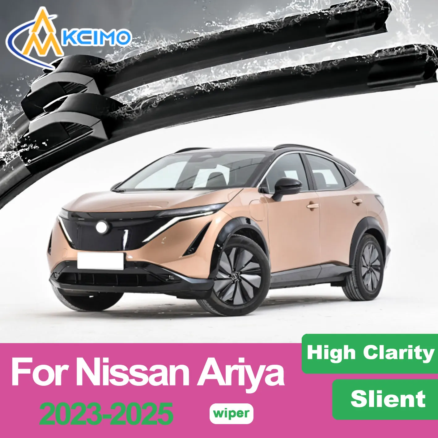 

Бесшумная щетка стеклоочистителя для Nissan Ariya 2023-2025, OEM-уровень, подходит для щетки от дождя для лобового стекла, аксессуары