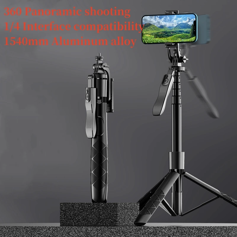 

Беспроводная палка для селфи, штатив, подставка, Bluetooth-пульт дистанционного управления, интерфейс 1/4, совместимый с диском из алюминиевого сплава, баланс, устойчивый снимок для Live L16