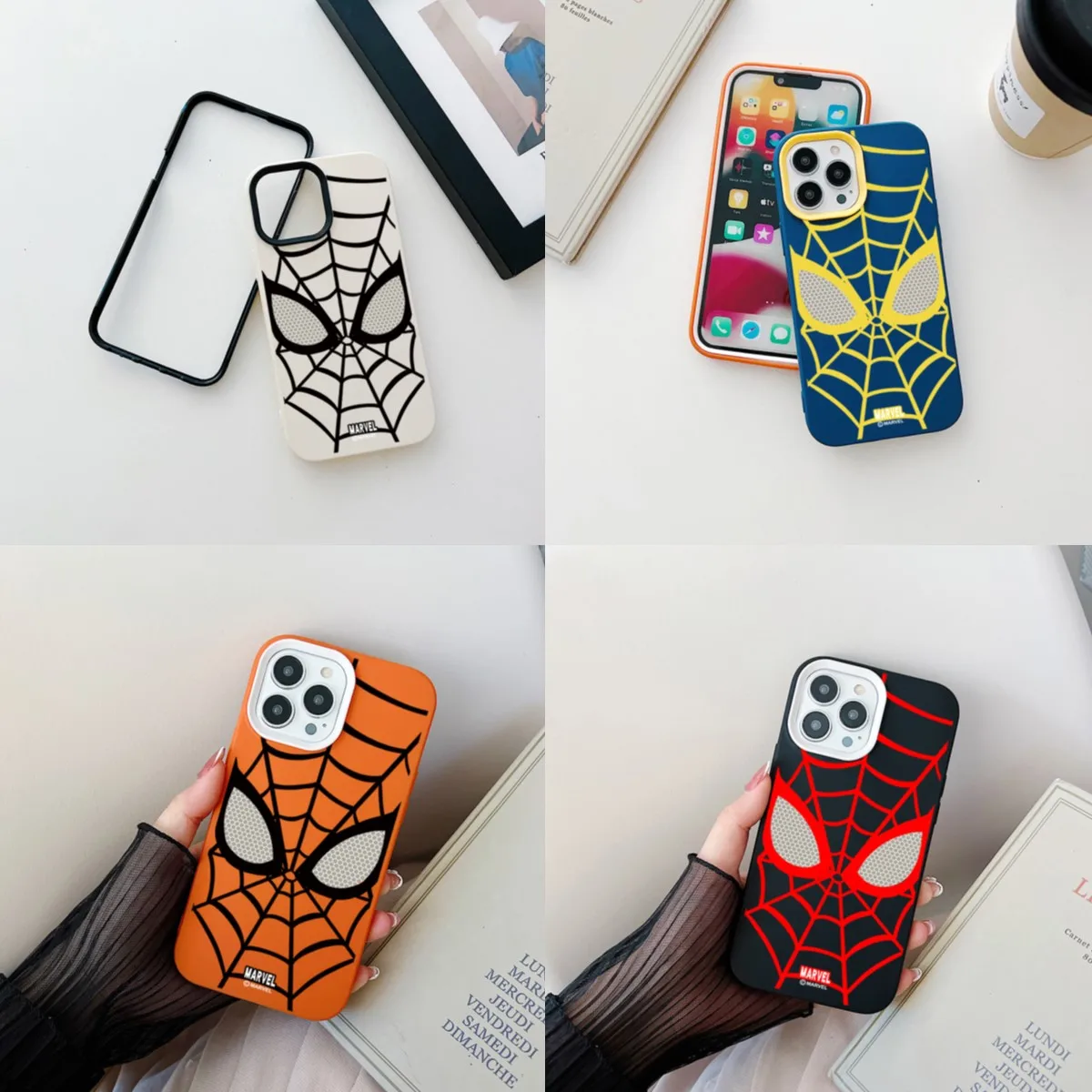 Spider Man For OPPO A57 A77 A58 A72 A73 A92s A93s A74 A96 A97 K9 K10 Soft Liquid Triple Shockproof Phone Case