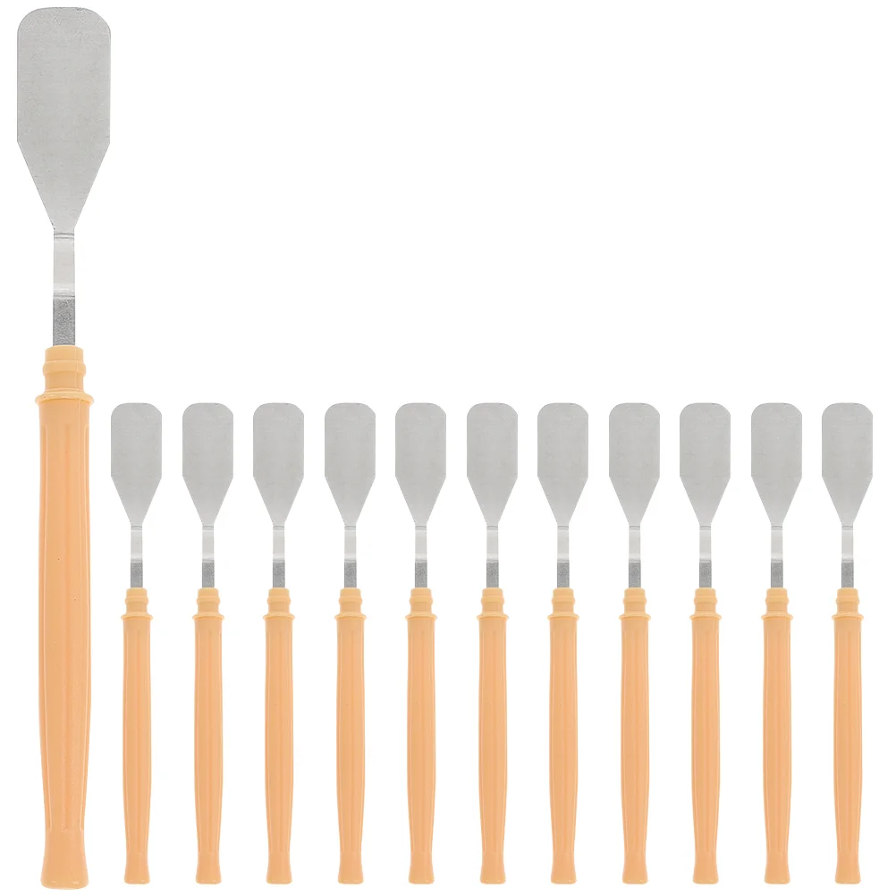 Pallet Palette Knife Spatula Color Stirring Spatulas Painting Foundation Khaki Plastic Shovels