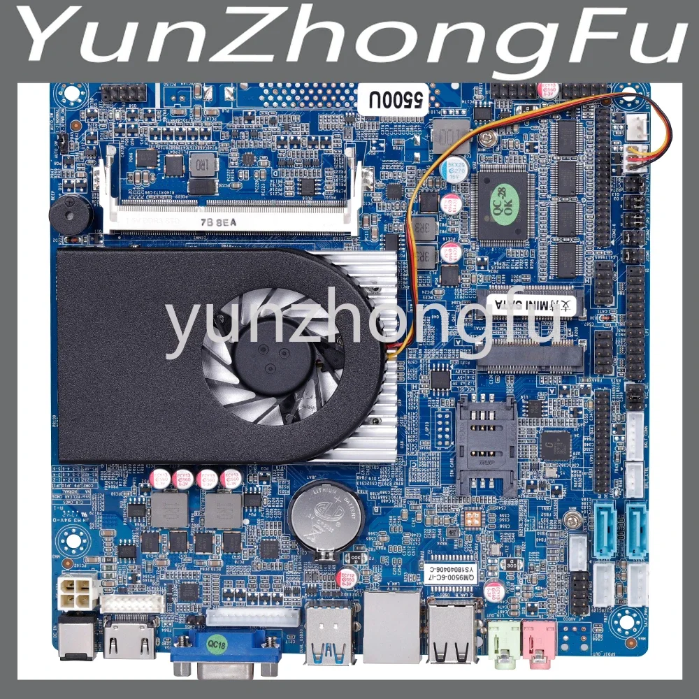 Mini-ITX Motherboard Intel Broadwell-U I3 5005U Dual Core 2.0GHz Support win7/8/10/xp/Linux mainboard