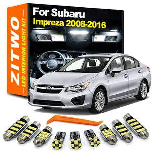 طقم إضاءة القبة الداخلية ZITWO-LED لسوبارو إمبريزا ، مصباح لوحة الأرقام ، الخريطة ، 2008 ، 2009 ، 2010 ، 2011 ، 2012 ، 2013 ، 2014 ، 2015 ، 2016 ، 8 قطع 6 لوحة المبيعات الرئيسية BN44 00599A - No6