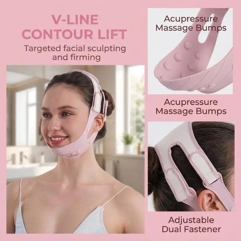 1Pcs V Line Face Slimm Strap Adjustable Massage Face Lifting Bandage Double Chin Reducer Anti Wrinkle Face Shaper Beauty Tool