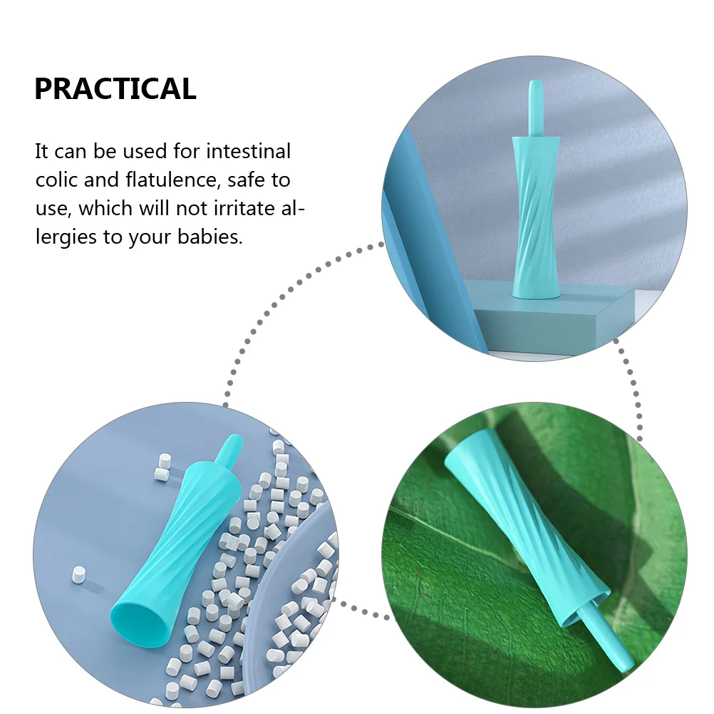 

6 Baby Items Exhaust Rod Gas Relief for Infants Newborn Care Products and Colic Reliever Babies Sky-blue Newborns