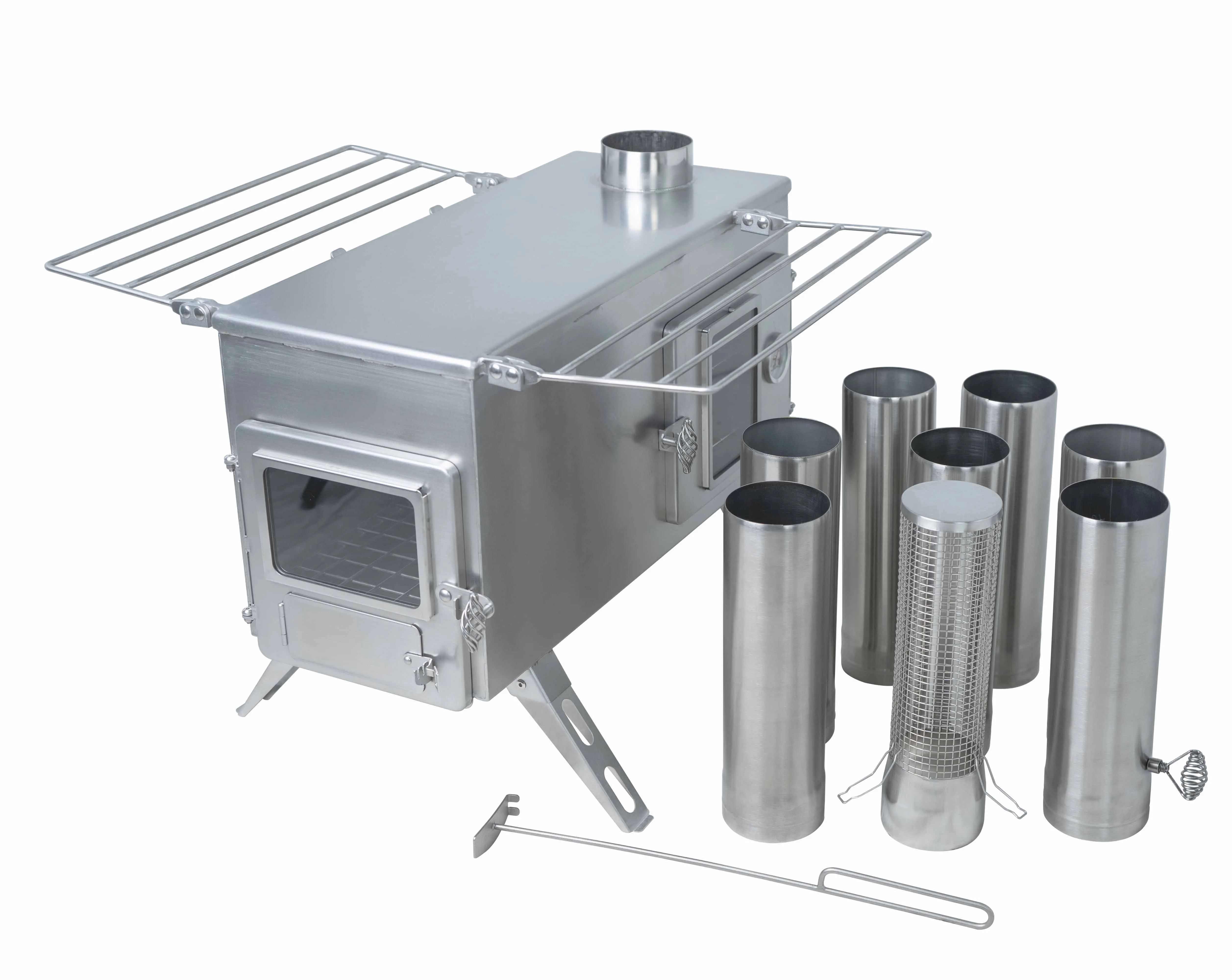 Ovenstove 캠핑 스토브 휴대용 야외 요리 스토브 나무 연소 텐트 히터 캠핑 야외 장비에 대 한 오븐 스토브