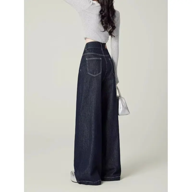 Pantalones vaqueros holgados para mujer, Vaqueros anchos para mujer, ropa de primavera para mujer, Jean Shoujo estilo niña, Jorts Coquette Y2k, ropa acampanada