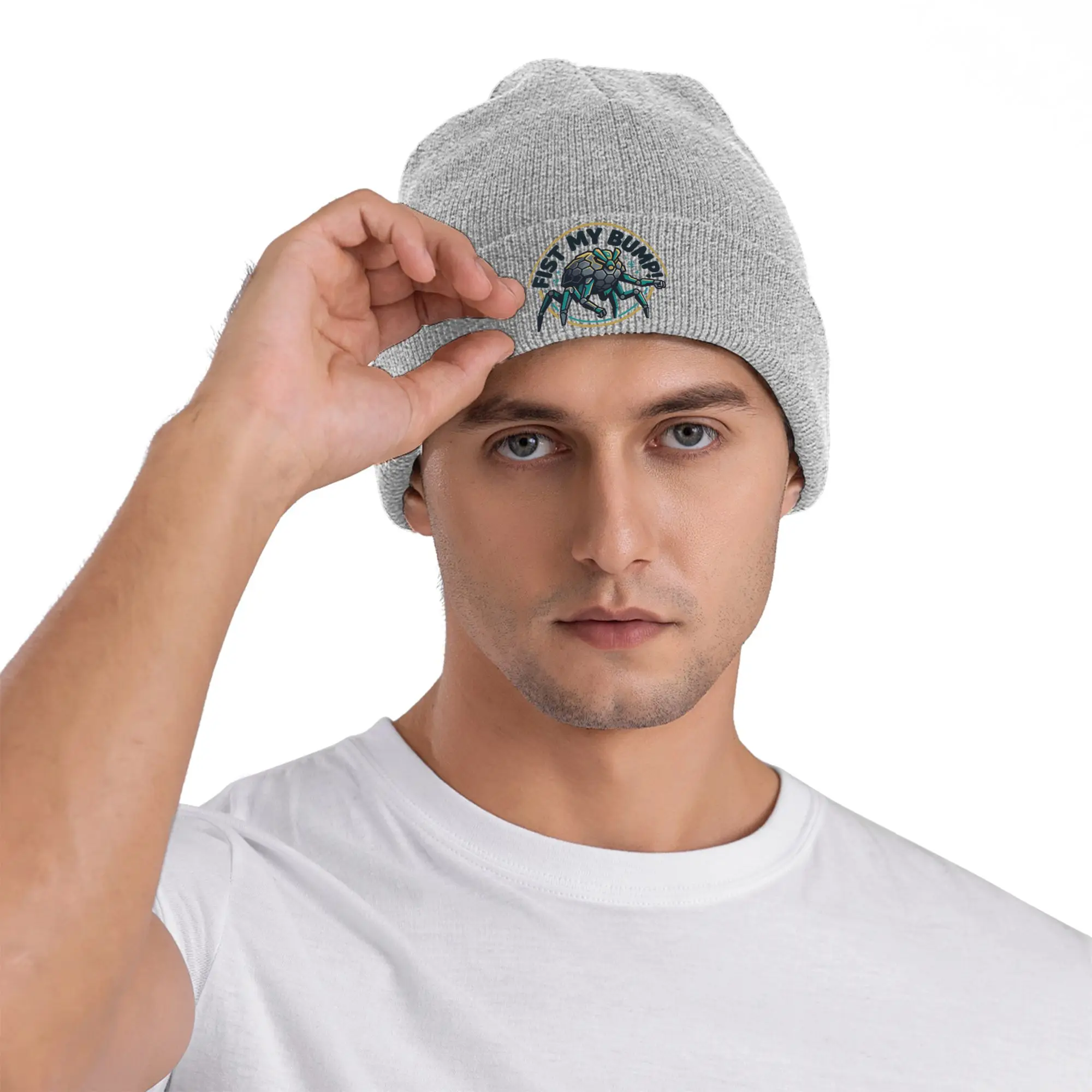 Project Hail Mary Fist My Bump Knit Hat  Cool Caps Adult Unisex Outdoor Beanie Hats Spring Design Elastic Bonnet Hats