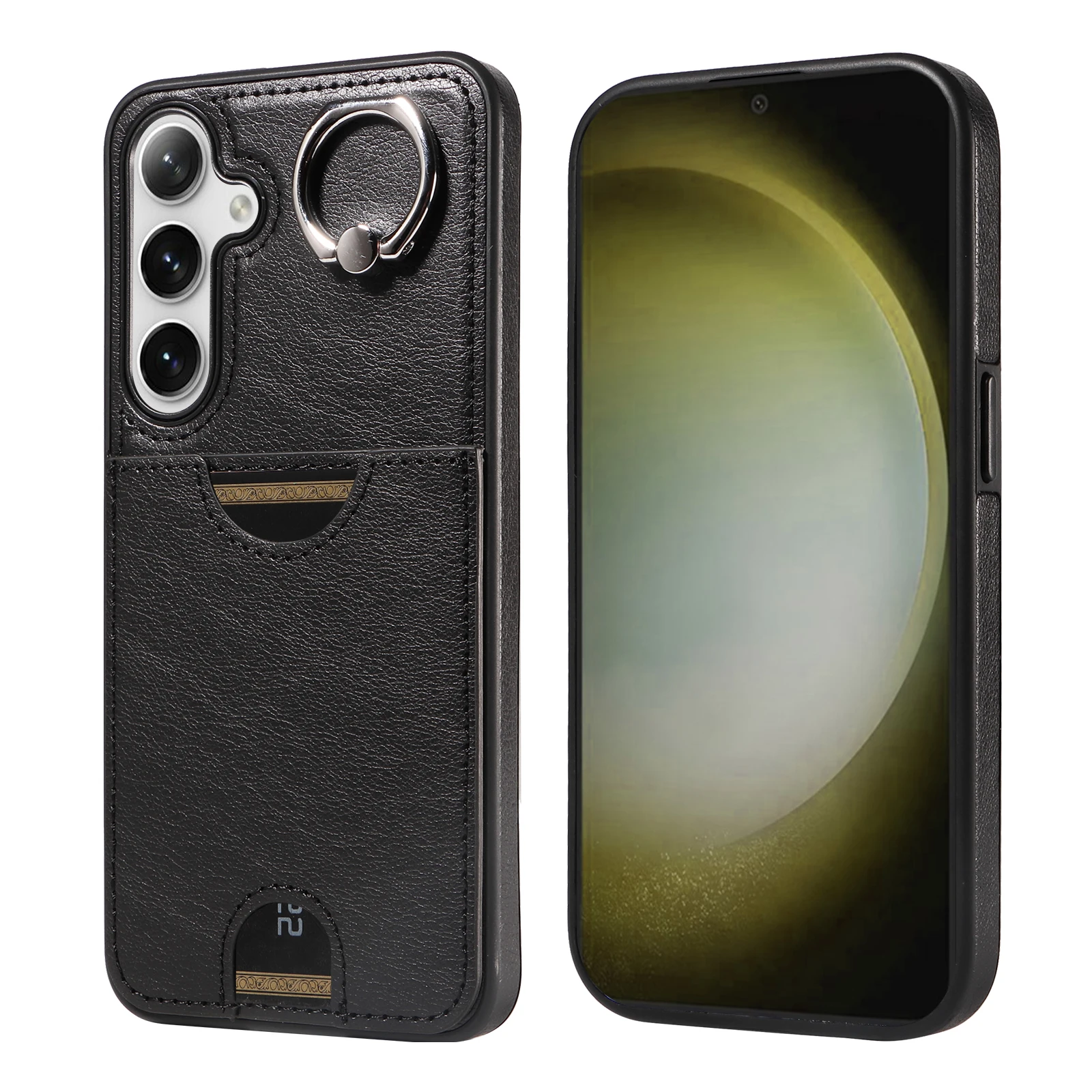 

Calf texture PU leather Case For Samsung Galaxy S21 22 23 24 FE Plus Ultra A13 14 15 24 25 33 34 35 53 54 55 2 in 1 Phone Cover