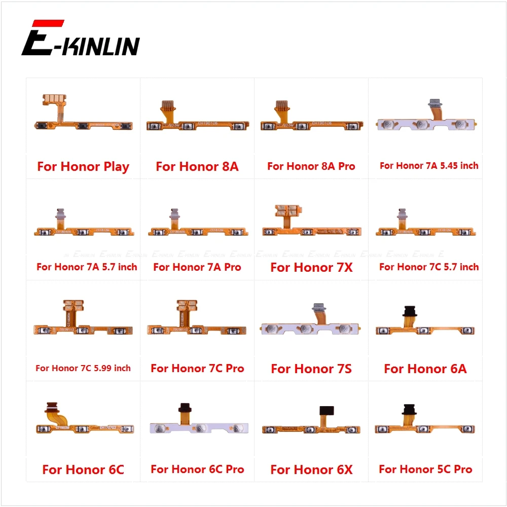 オフに音量ボタン、電源スイッチキーリボンフレックスケーブル名誉再生 8A 7A 7C 7X 7 s 6A 6C 6X 5Cプロ交換部品