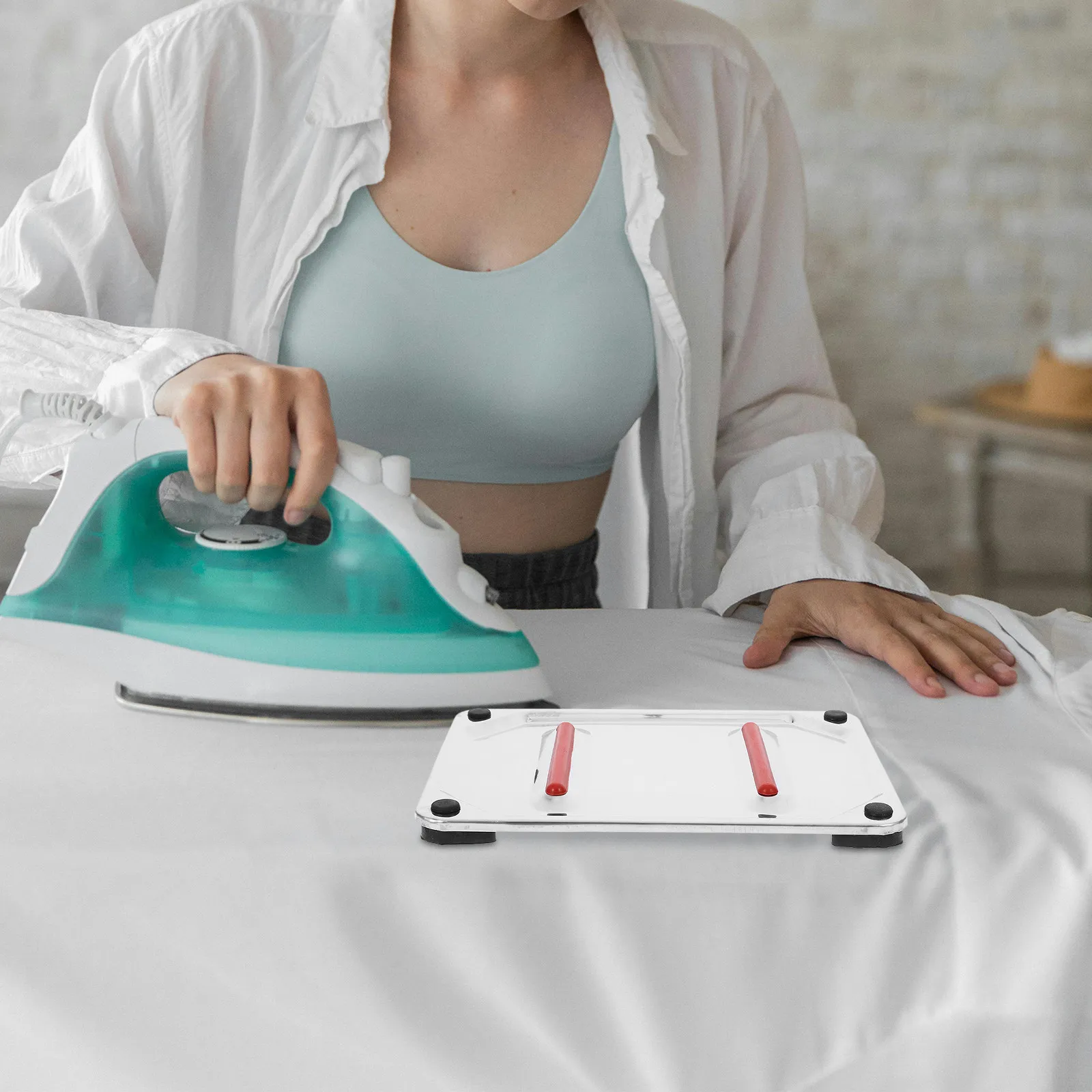 

Коврик для глажки из нержавеющей стали, премиум-класса, утолщенный, защитный, для парового утюга, для использования на столешнице, износостойкий, не деформируется