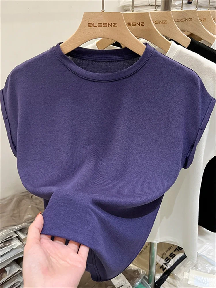 New Summer Top Sexy T Shirt Women Elasticity T-Shirt Korean Style Woman Clothes Slim Tshirt Female Skinny Short Sleeve Tops Tee