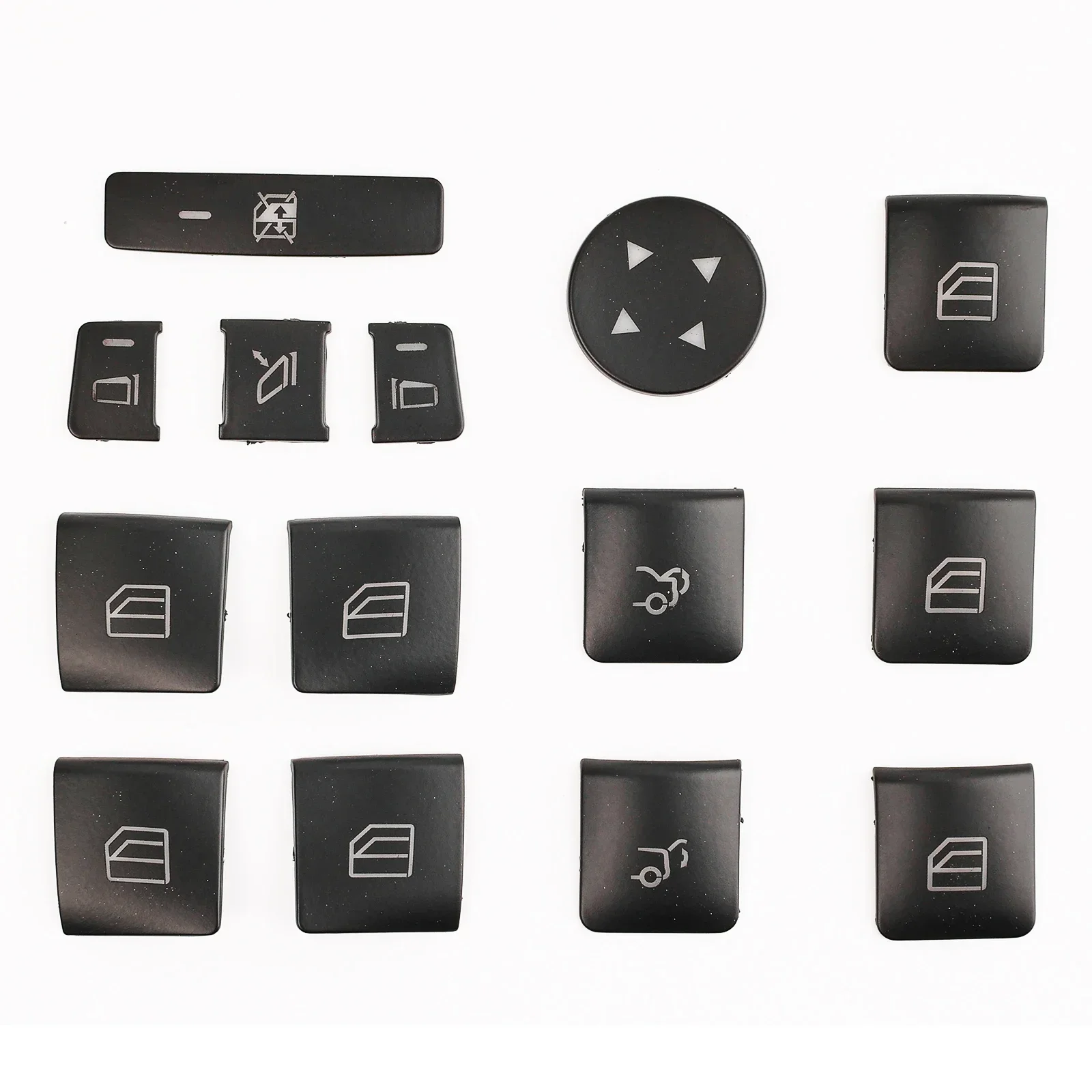 For Mercedes Benz CLA 180 200 GLA 180 200 2013 2014 2015 2016 2017 2018 2019 14x Car  Parts Window Switch Button Repair Stickers