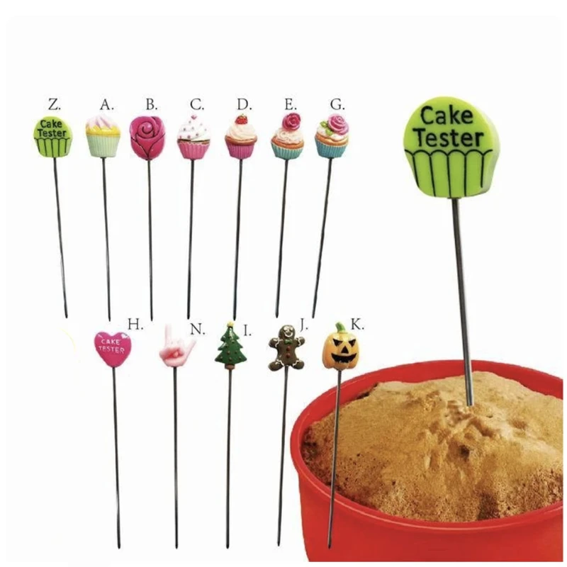 

1pc Stainless Steel Cake Test Pin Baked Biscuit Baking Test Probe Baking Tools Kitchen Accessories Practical Gadgets M293