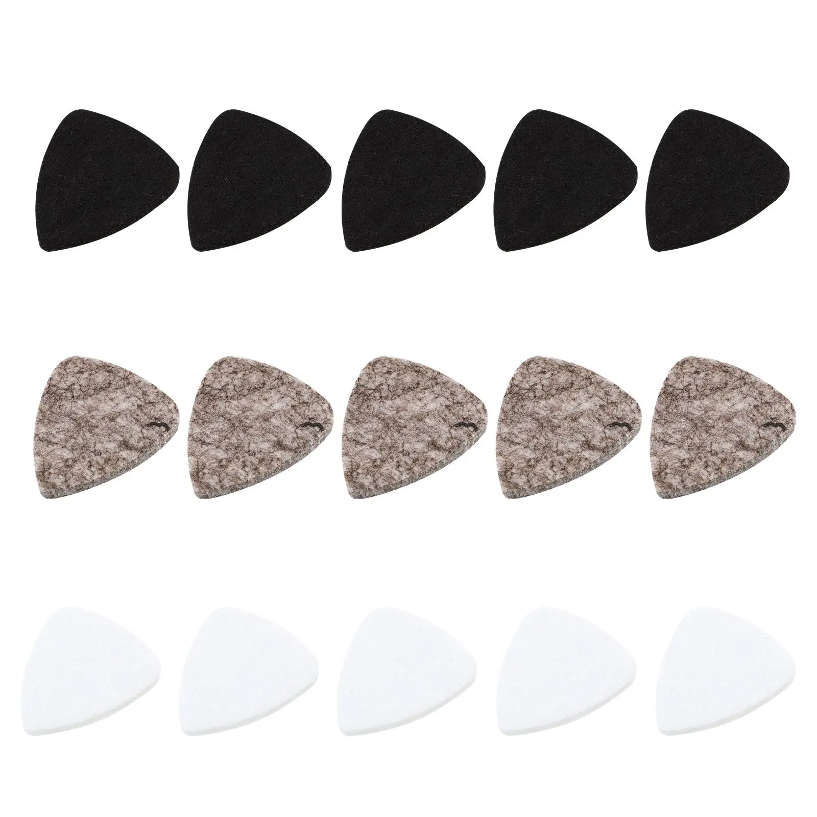 

15pcs Guitar Picks Felt Durable Wide Design Comfortable Guitar Accessory Music Instrument Acoustic Electric Strings Thumb Finger