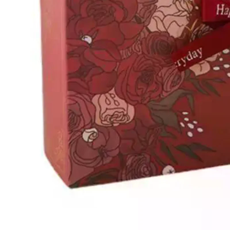 Simple Book Shape Gift Box With Ribbon Paperboard Material Present Packaging Box DIY Candy Packaging Box Wedding Birthday