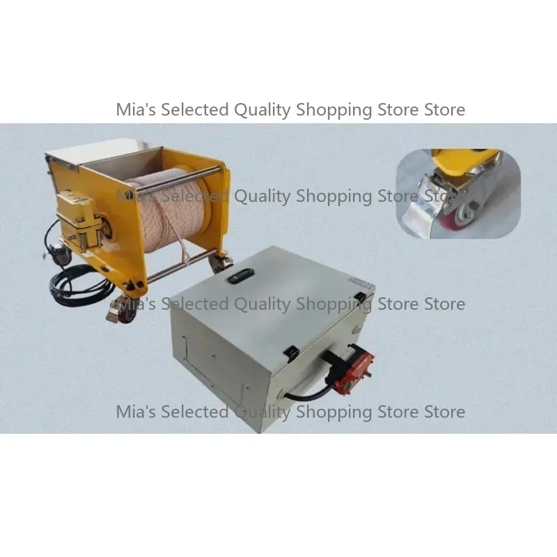 Electric Pulling Winch for Marine Use with Durable Dyneema Rope Long Distance Frequency Control Mobile Inverter Power Supply