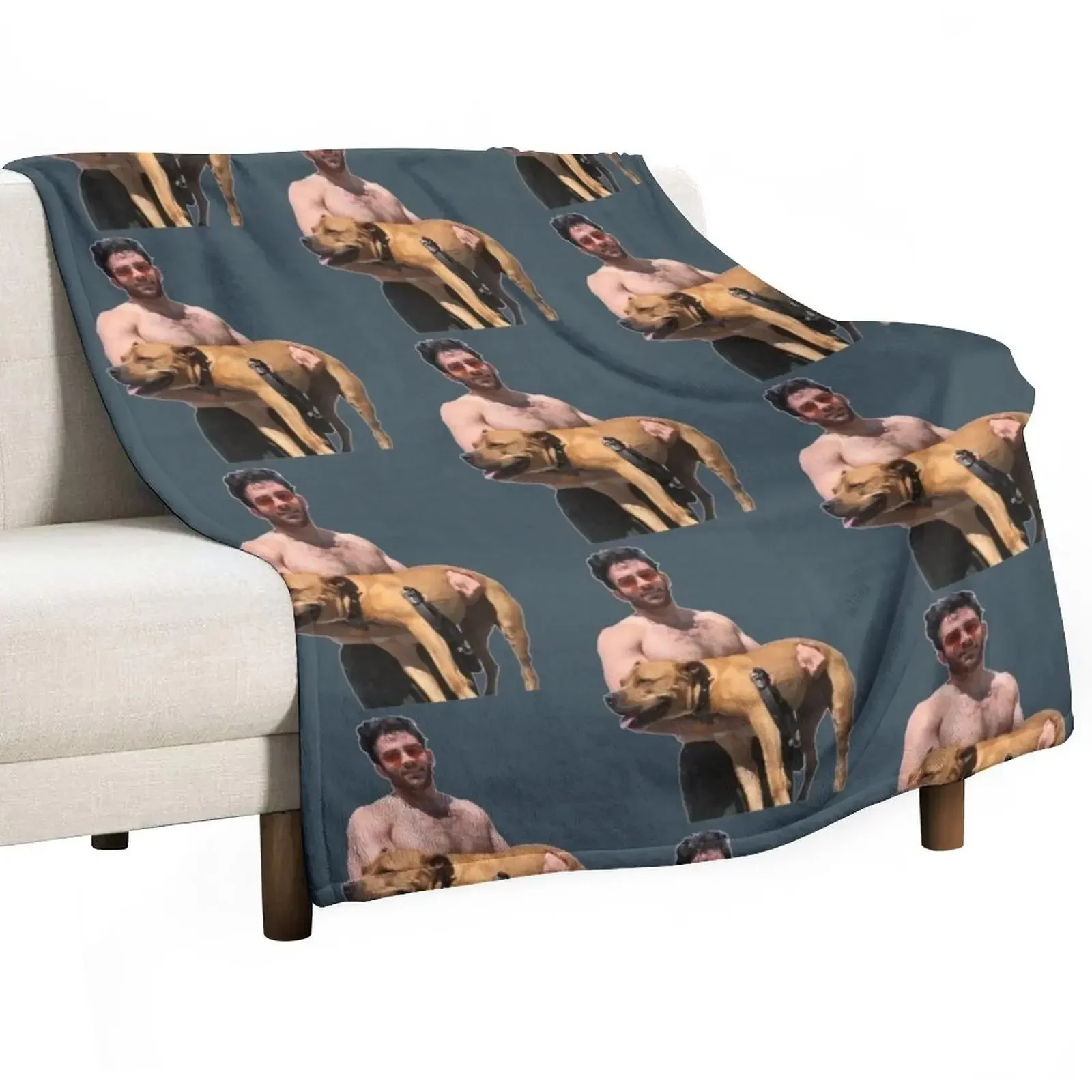 Hasan Piker and happy dog Throw Blanket Luxury Brand Luxury St Softest blankets and throws Blankets