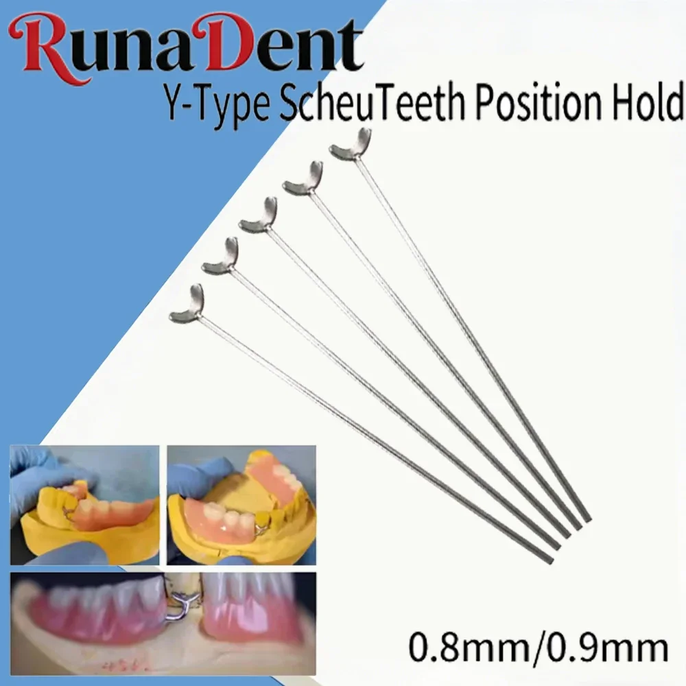 

Y Type Dental Positioning Clasps Kit Including J Clasp and Oblique Bars 5 Pieces Fits Scheu Systems 0.9mm Diameter