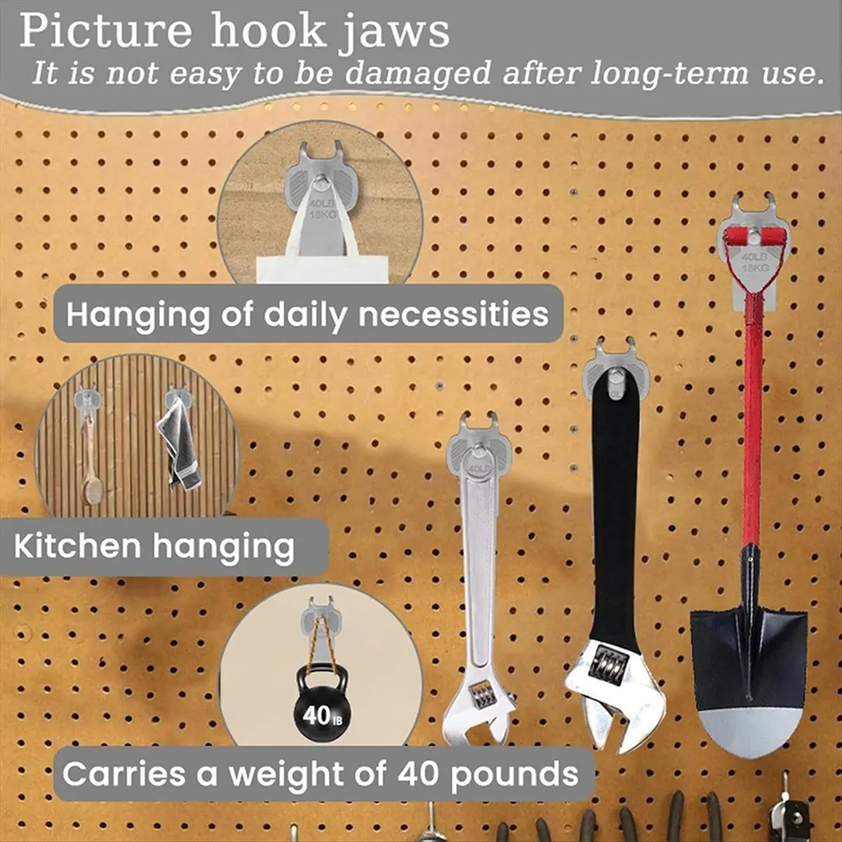 2026 Trend 5pcs Picture Hangers Hardware Metal Hooks Rental House Home Use Heavy Duty Art Support for Poster Mirror Painting