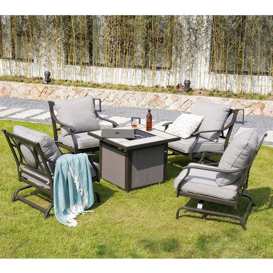 Outdoor 32 Propane Gas Fire Pit Table