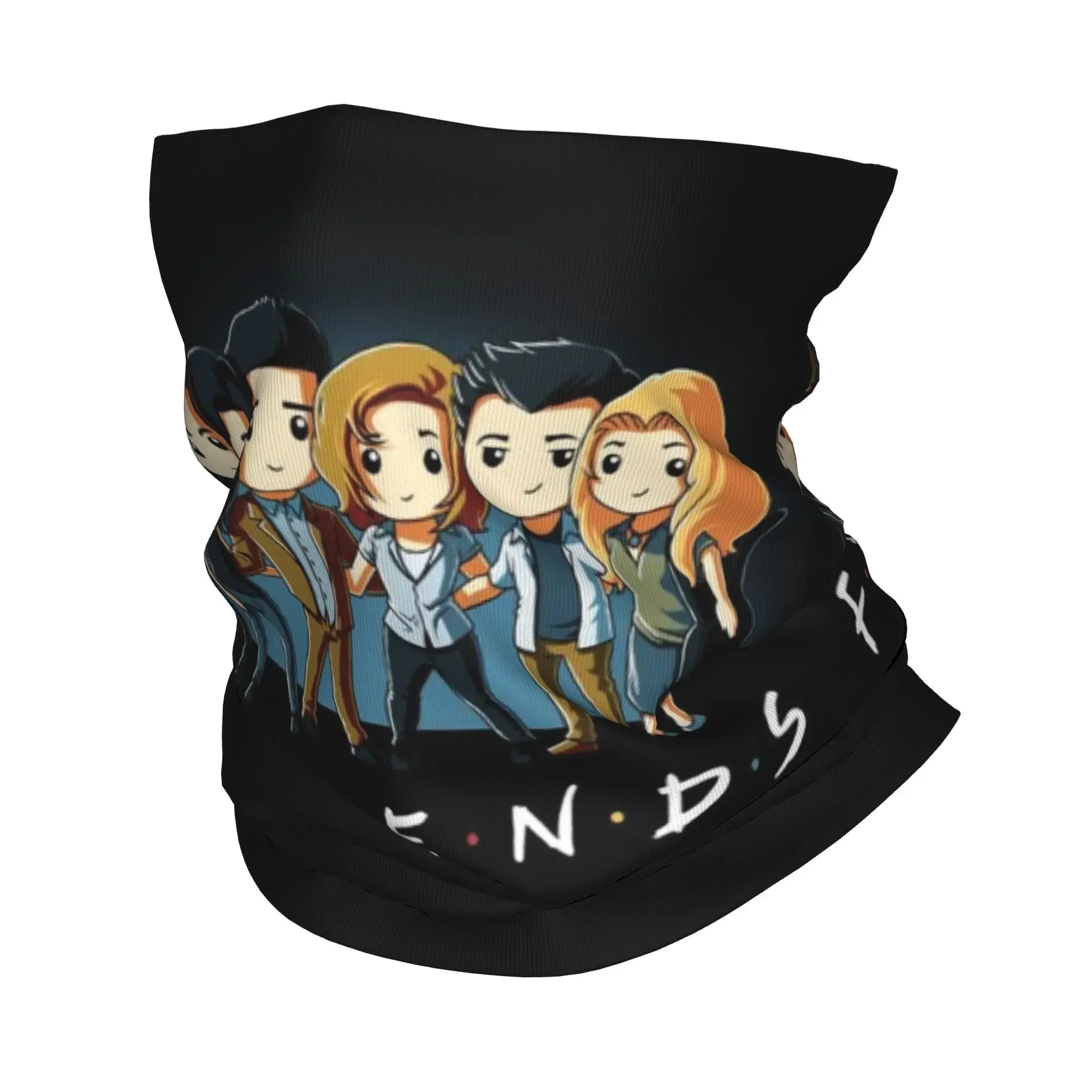 Nouveau cache-cou unisexe à motif de personnages de dessins animés Friends, protection UV, pour l'hiver, style bandana, pour le cyclisme
