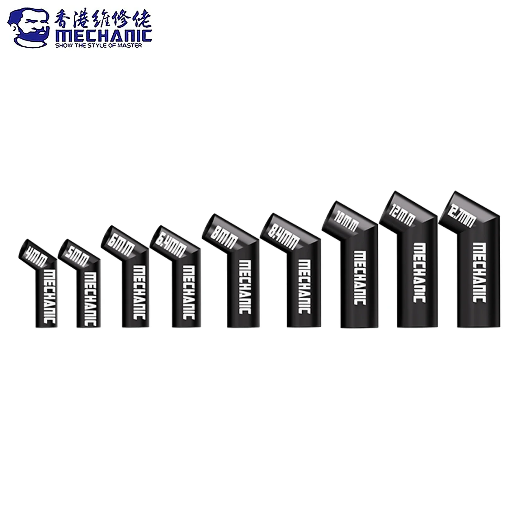 MECHANIC 861 Diagonal Anti Block Hot Air Nozzle for BGA Soldering Rework Station for PCB Chips Desoldering Soldering Repair Tool