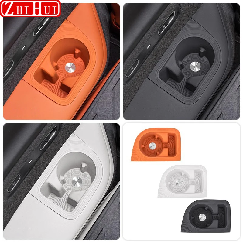 For Li Lixiang L8 L9 2024 2023 2022 Car Styling Third Row Drain Cup Holder Silicone Coaster Storage Box Auto Accessories