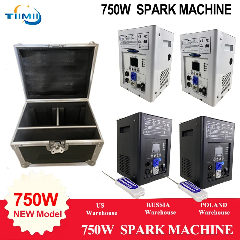 No Tax 1-10Pcs 600W Cold Spark Machine Wedding Cold Firework Machine Remote Control Spark Fountain Machine Ti Powder Flightcase