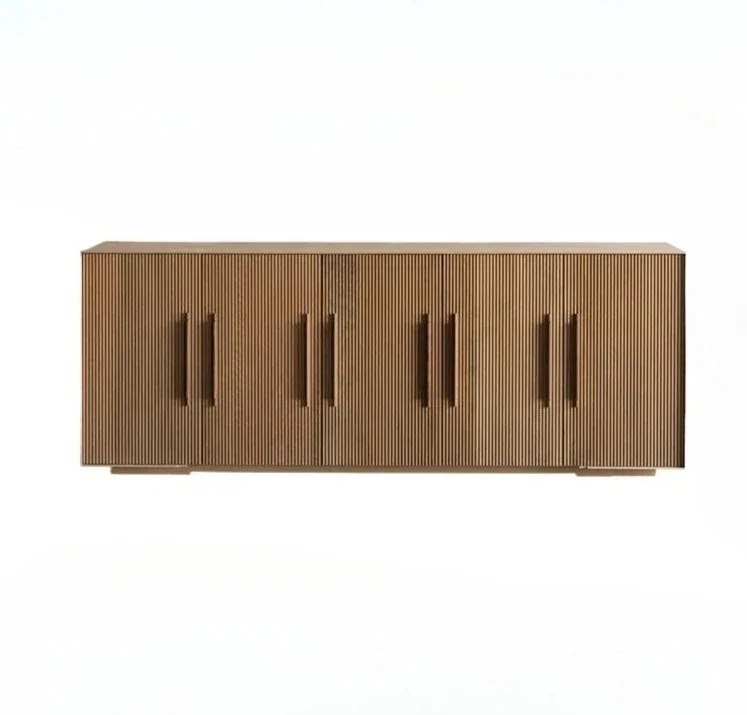 

Тумба-буфет из массива дерева для столовой, минималистичный шкаф для хранения в гостиной, дизайнерский шкаф-тумба для прихожей