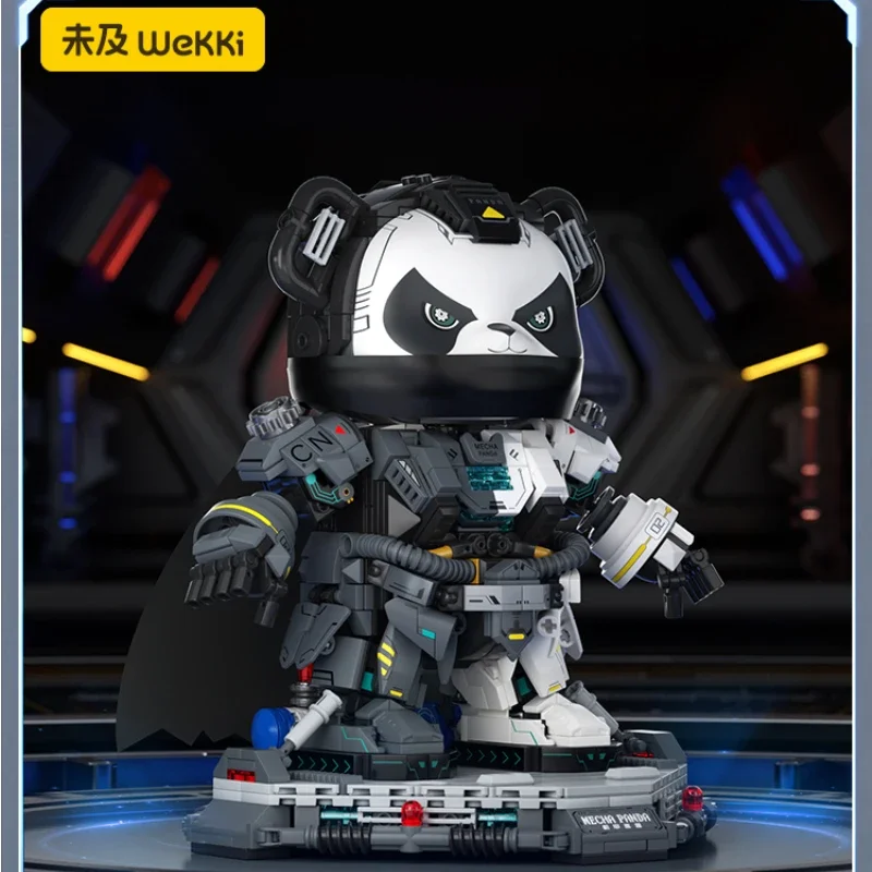 

Новый строительный блок Mecha Panda Warrior крутая детская сборка Игрушечная модель украшения для мальчиков коллекция праздничных подарков