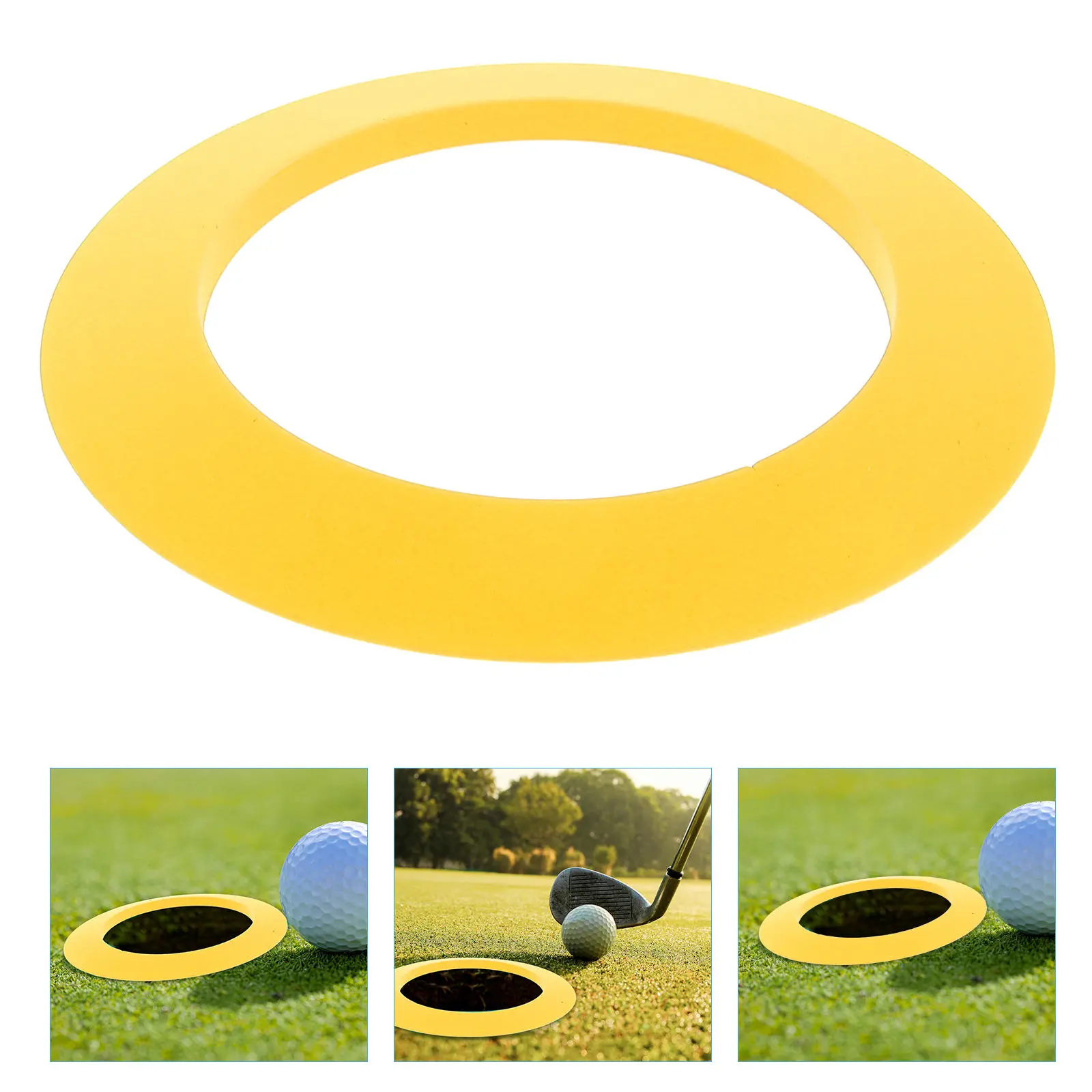 

Портативное кольцо-мишень для гольфа: тренажер для отработки ударов в помещении и на улице, реалистичное ощущение, оборудование для улучшения навыков игры в гольф