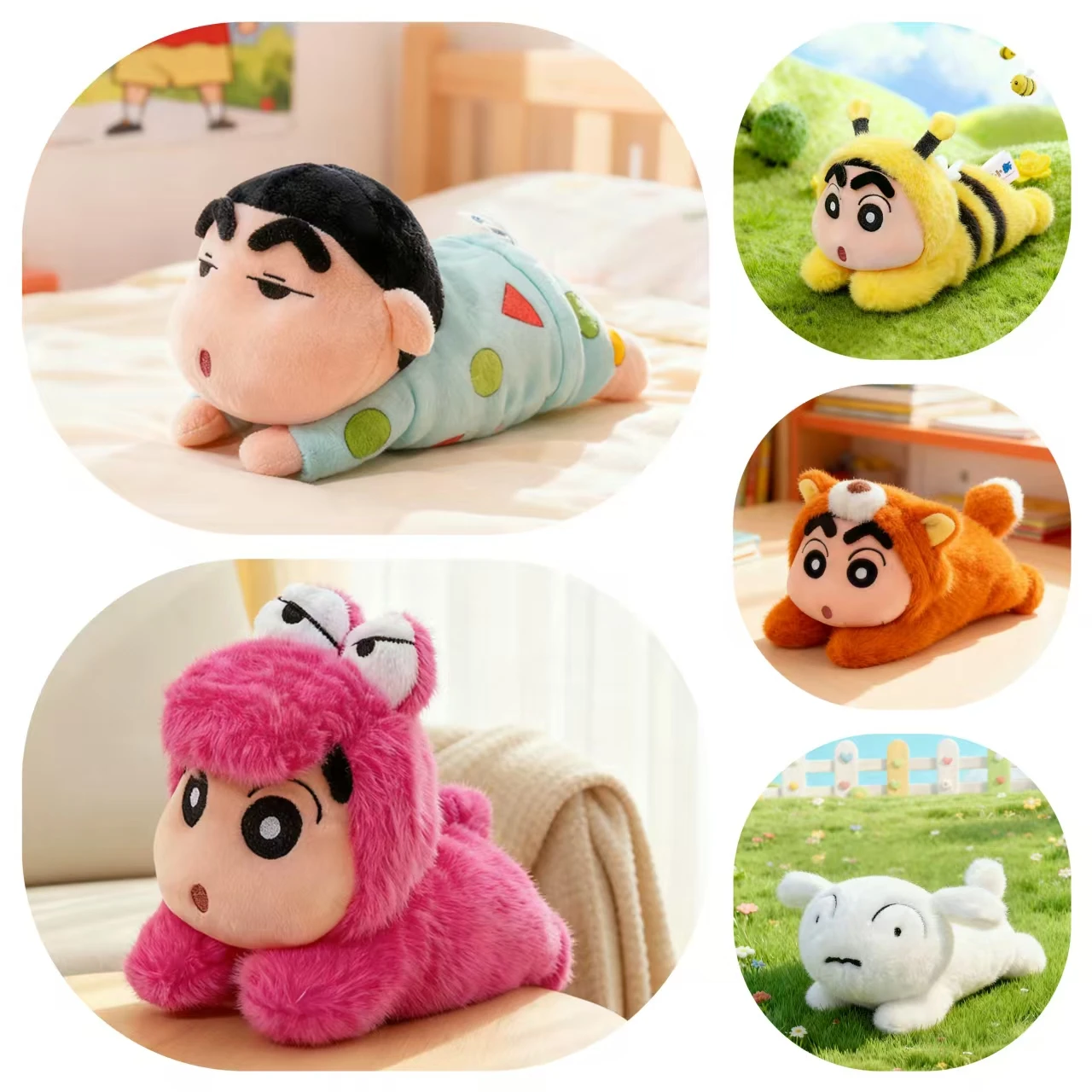 

High-Quality Prone-Position Crayon Shin-Chan Plush Toy Stuffed Doll Sleeping Pillow Hugging Doll Fabric Doll