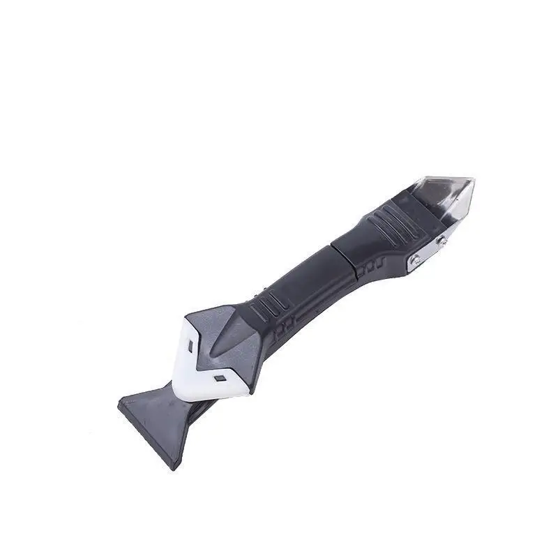 5 In 1 Caulk Finishing Tool Kit Metal Head Silicone Scraper Grout Sealant Remover for DIY Home Tile Repair Projects