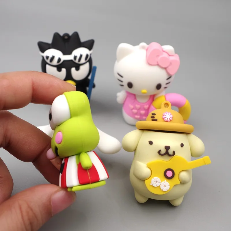 Cartoon Anime Cinnamoroll Dog Pom Pom Purin KT Cat Kero Kero Keroppi BadBadtz-maru Action Figure Dolls Toys Model Gift