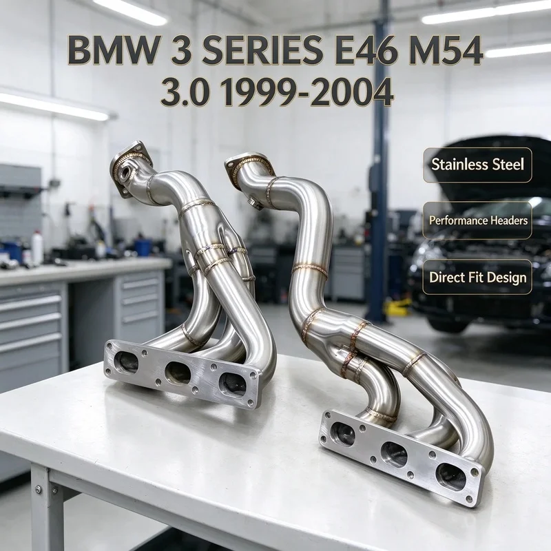 For BMW 3 SERIES E46 M54 3.0 1999-2004 High Performance Manifold Exhaust Modification Perfect Installation Racing Performance