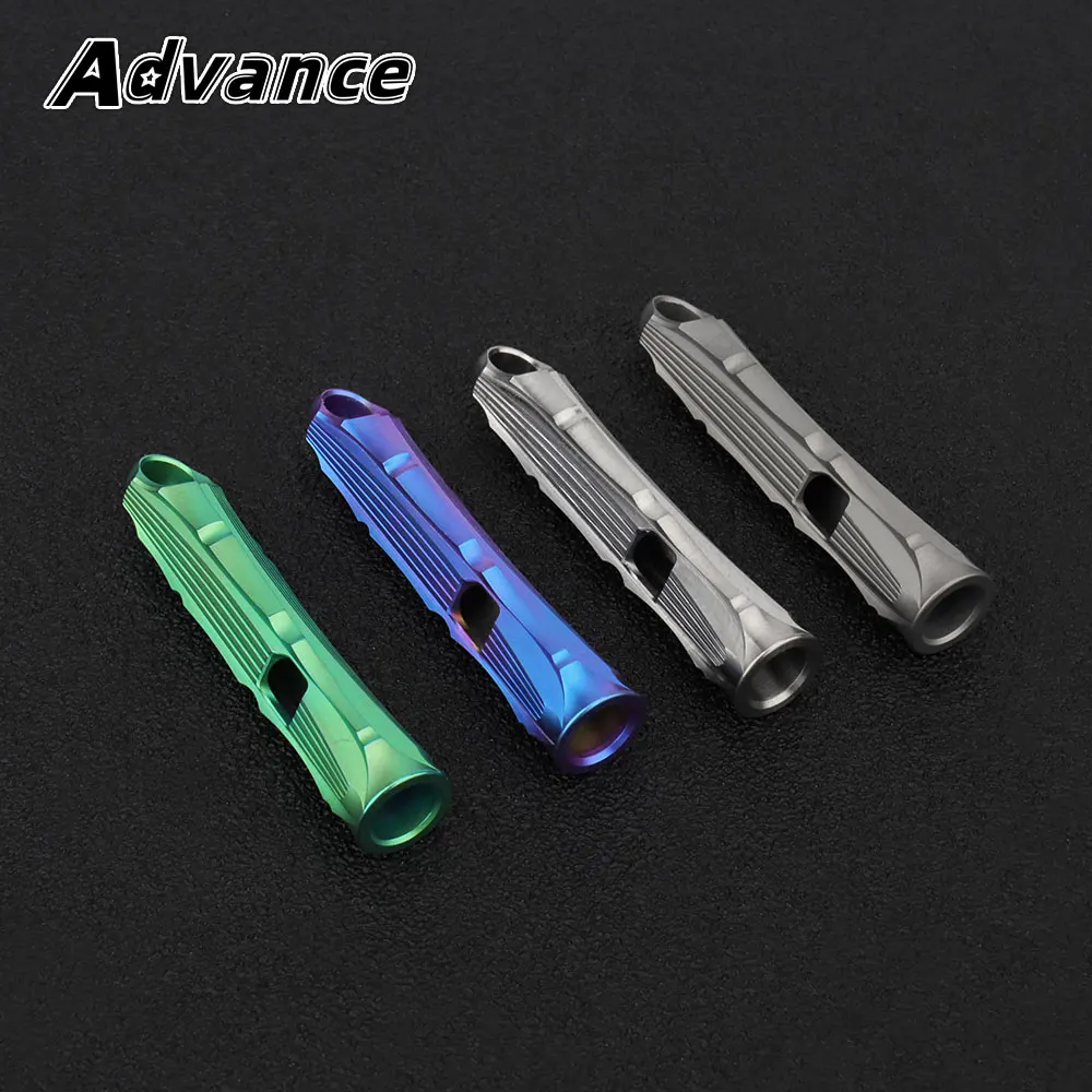 Titanium Alloy Whistle Portable Outdoor Whistle Training Tool EDC Fashion Pendant Keyring Accessories